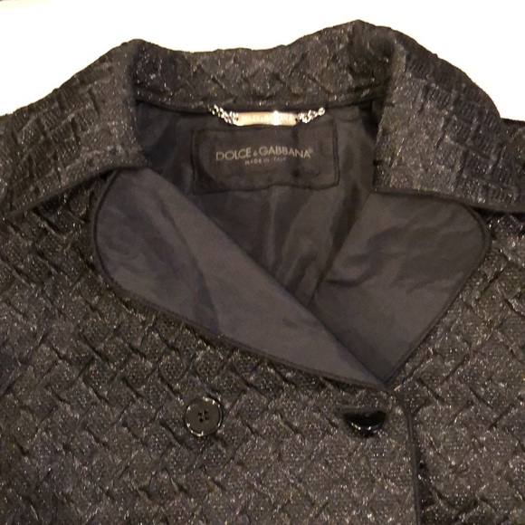 Dolce & Gabbana black cropped double breasted blazer - Picture 4 of 9